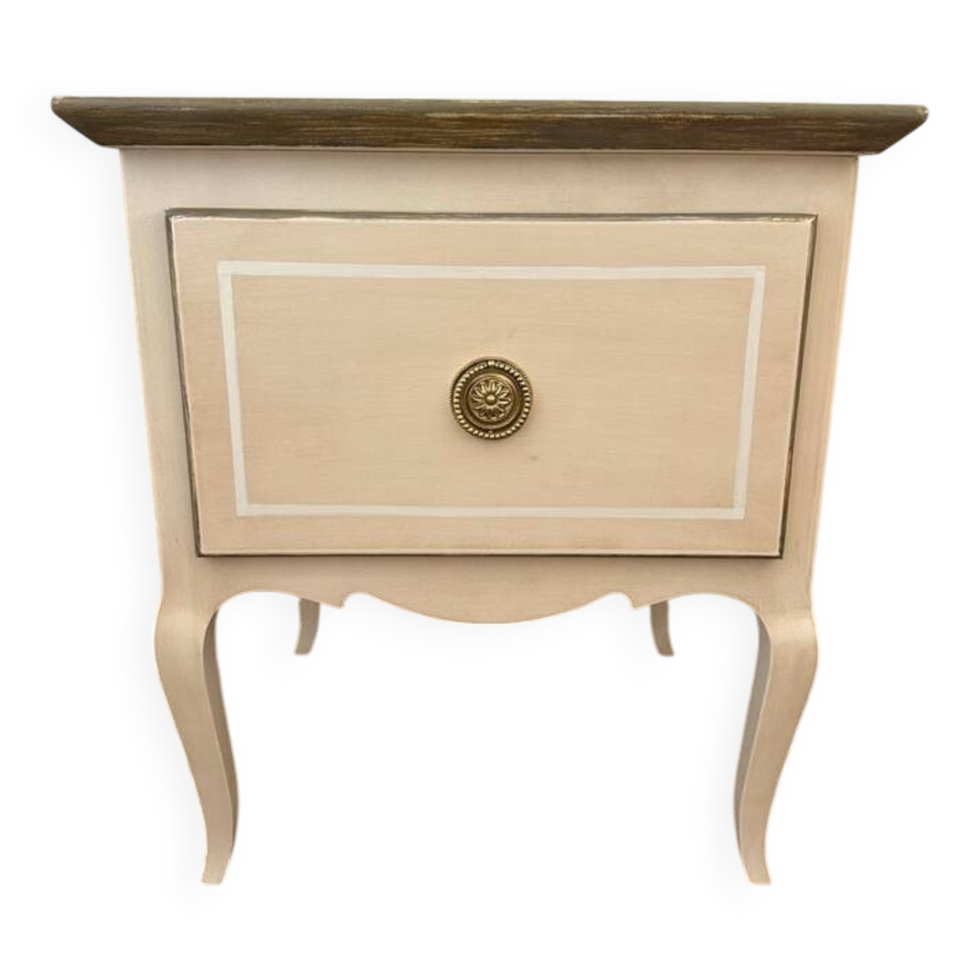 Solid wood bedside table