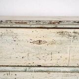 Large antique chest of drawers with white patina (circa 1920) #42