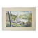 Original watercolor by Carani church in the mountains. Signed