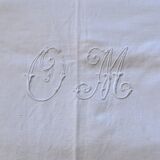Former flat sheet, Monogram OM