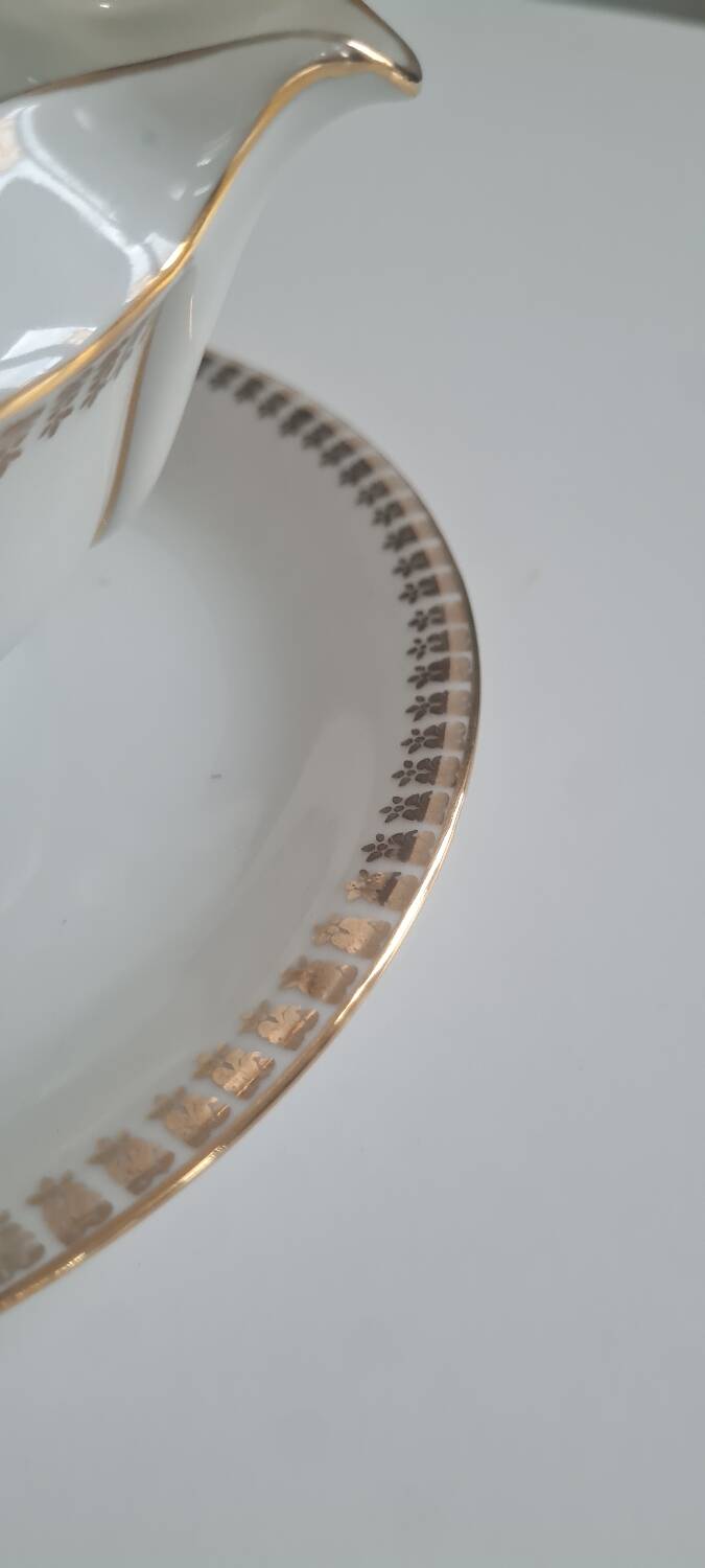 Limoges porcelain gravy boat
