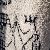 Tapis Azilal noir blanc 200*300 cm