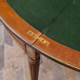 Half-moon table, convertible round game table