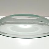 Elegant Thick Glass Centerpiece / Trinket Bowl attr. to Fontana Arte, Italy