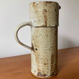 Stoneware ceramic pitcher
