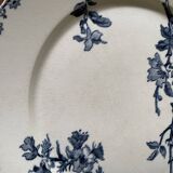 Flat plates Sarreguemines Iron Earth model Blue favorite