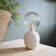 Lampe céramique & verre strié