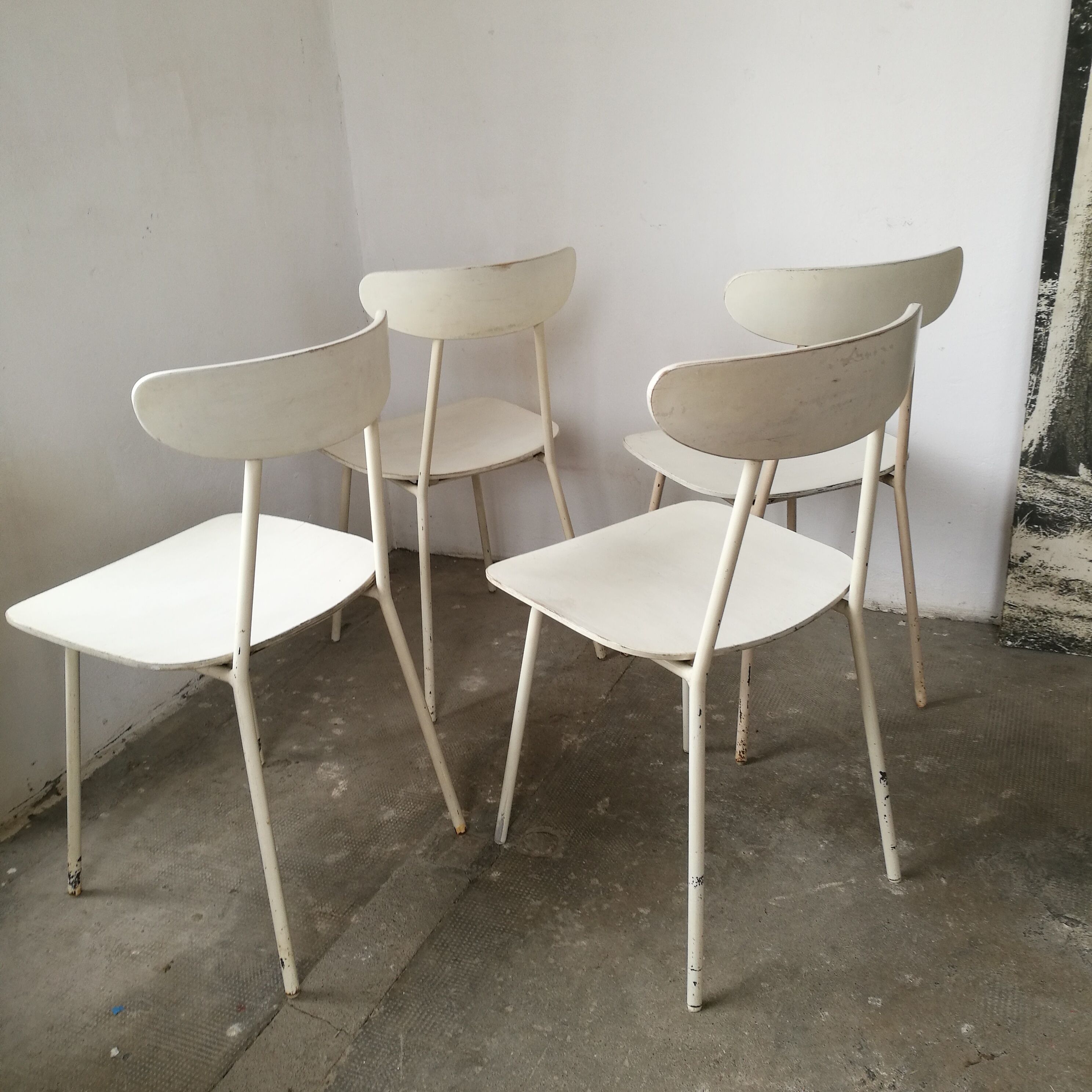 Set of 4 hiller vintage chairs