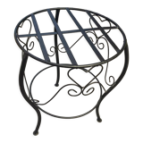 Small wrought iron pedestal table