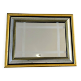 Antique mirror with a gold frame, classic elegance 49 x 38 cm