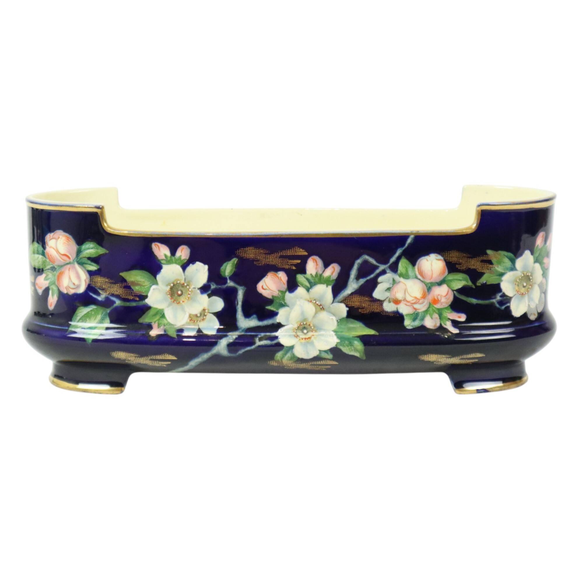 Villeroy & Boch Florale Art Nouveau Flower Pot Taiping Circa 1900