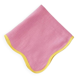 Pink and yellow napkin