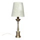 Table lamp. Solid silvered metal.