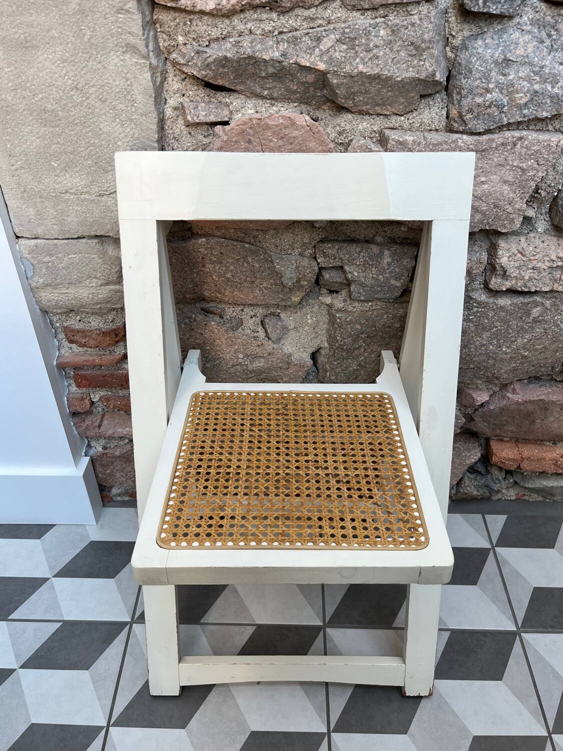 "Trieste" folding cane chair Jacober