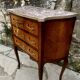 Charming small chest of drawers in precious wood marquetry.