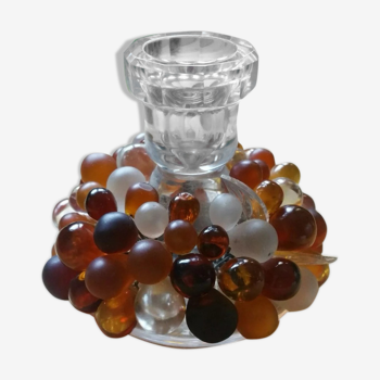 Candlestick beads and crystal sheets