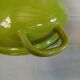 Vintage green enamelled tin soup tureen