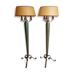 Paire de lampadaires