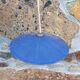 Set of 3 blue enamelled industrial suspensions