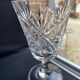 6 crystal wine glasses cut xxth