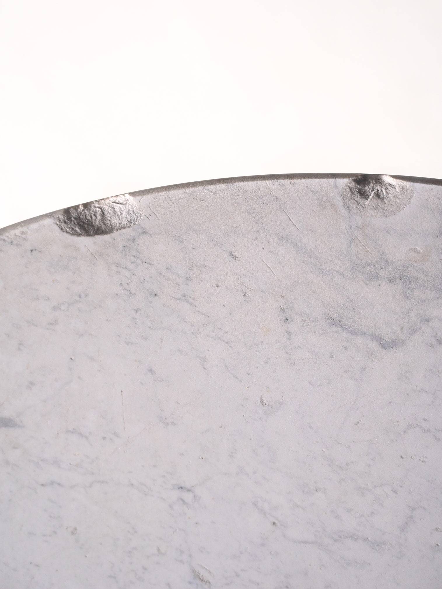 Marble and metal coffee table