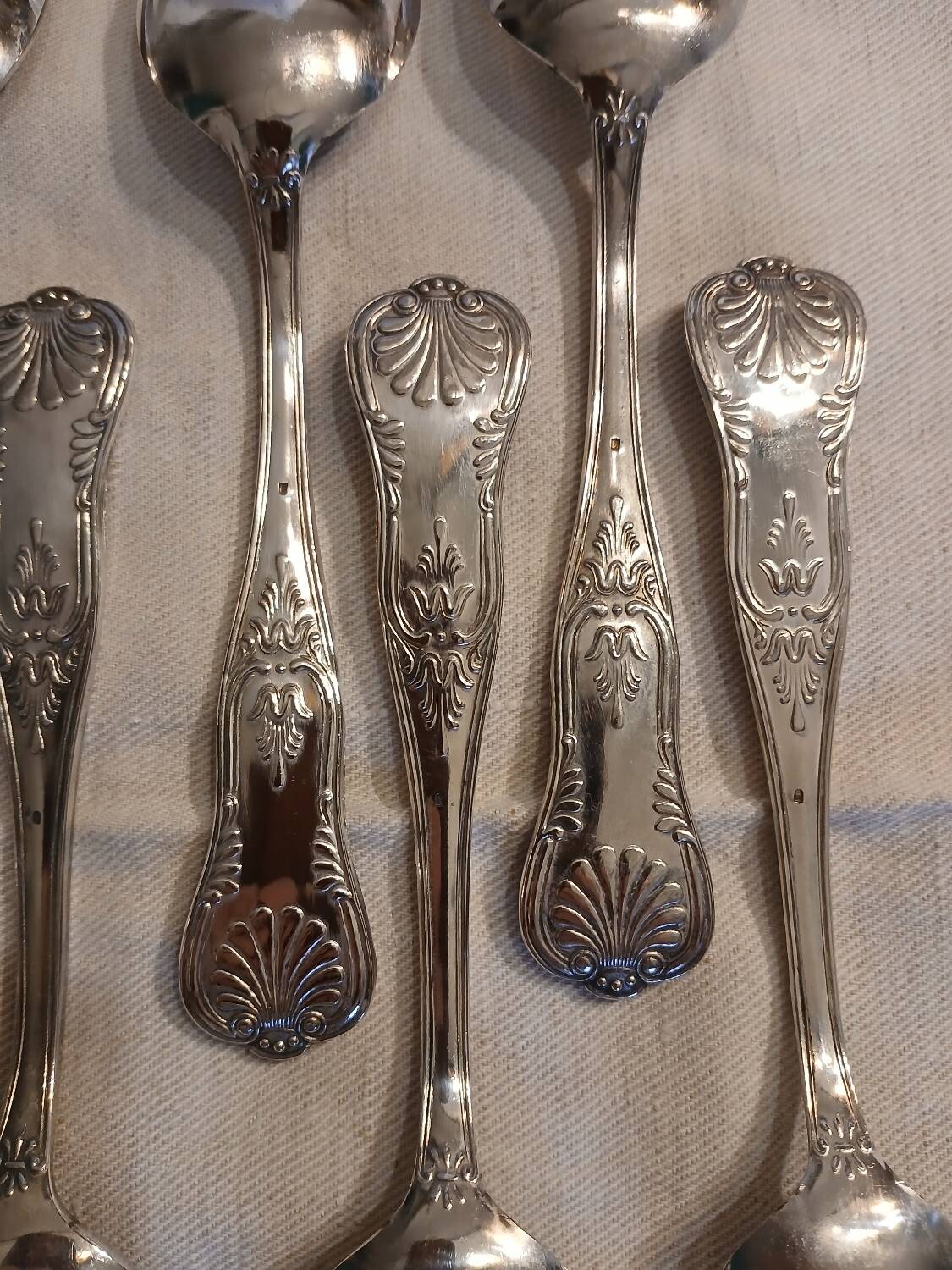 Antique flatware set for 51 place settings