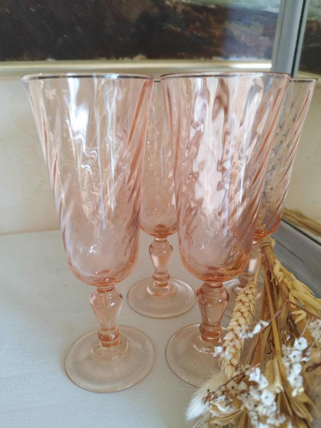 Set de 4 flûtes à champagne Rosaline