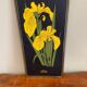 4 plaques fleurs vintage