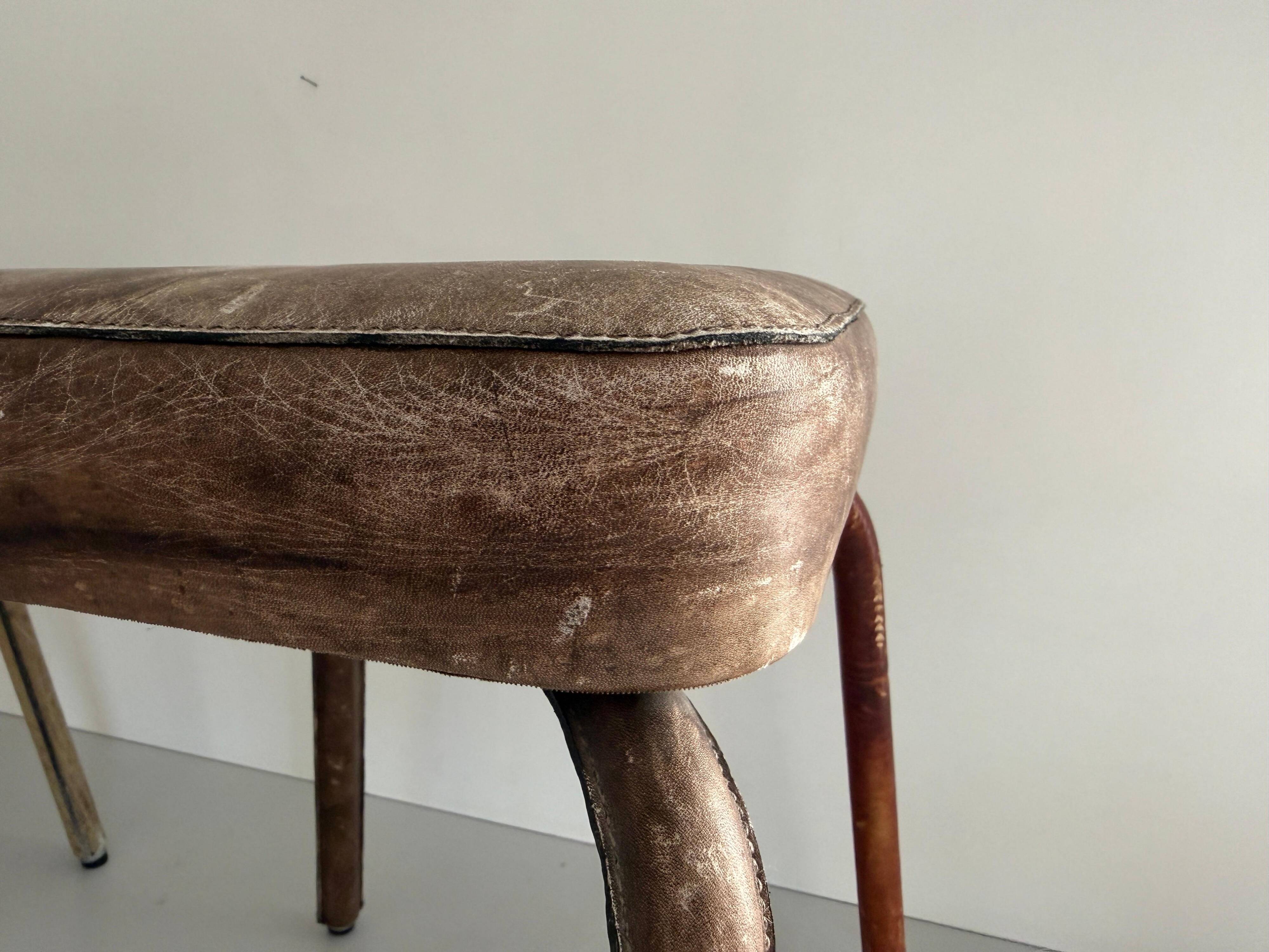 Paire de tabourets en simili-cuir, 1970, Allemagne