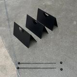 Postmodern Italian metal magazine rack, 1980s