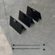 Postmodern Italian metal magazine rack, 1980s