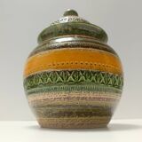 Glazed Ceramic Vase by Aldo Londi for Bitossi and for Cer Paoli, Sahara ser