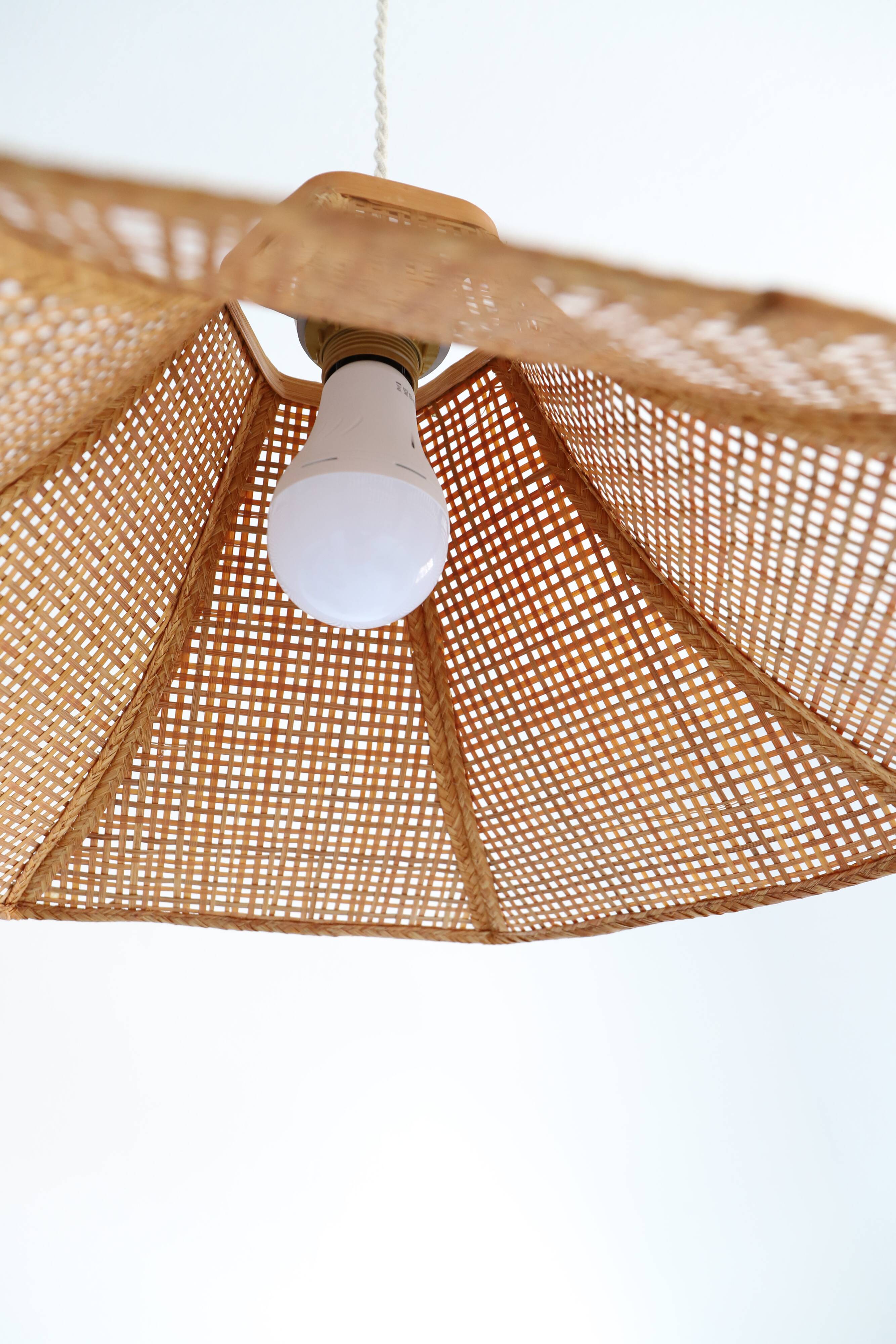 Vintage cane pendant light
