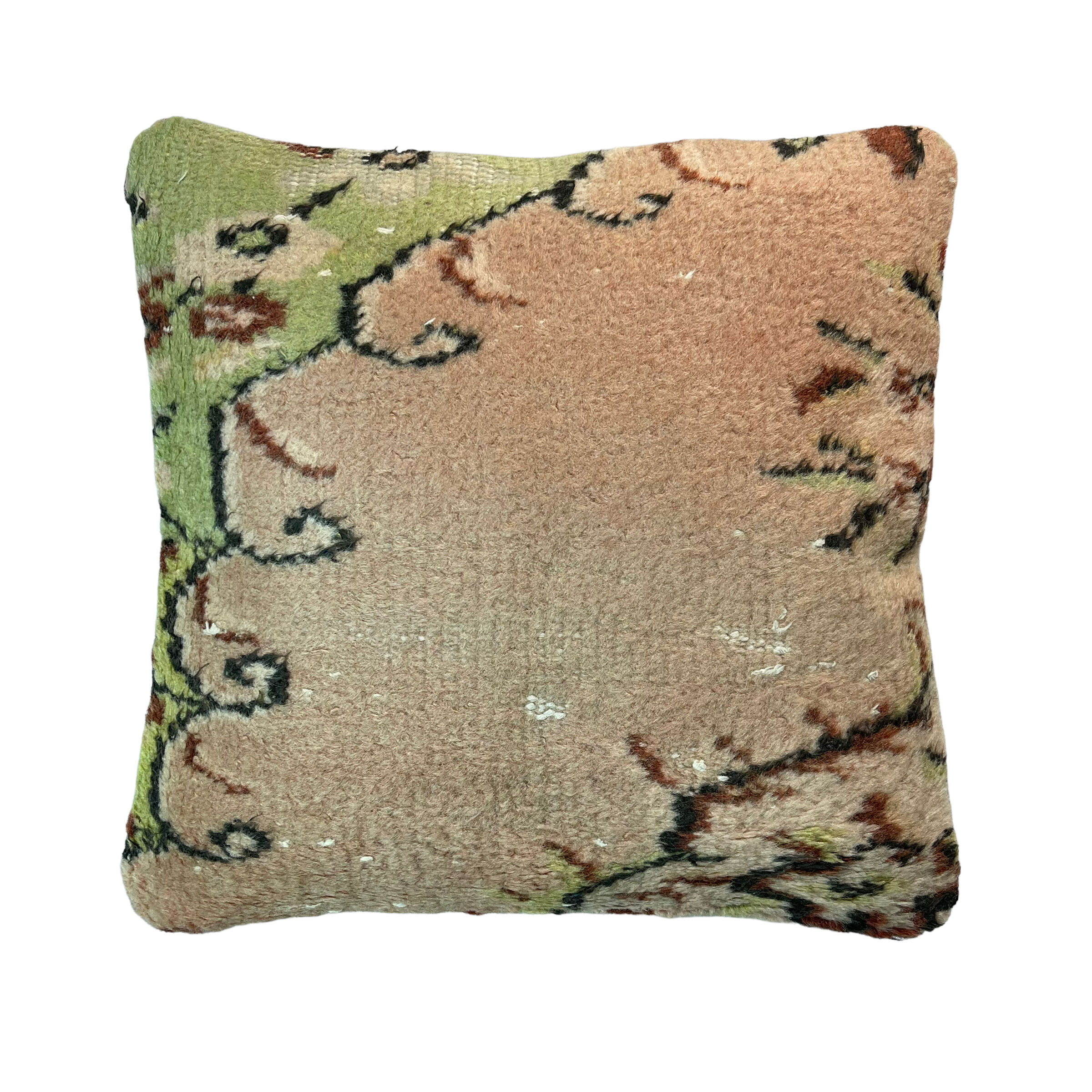Vintage turkish hand knotted cushion cover , 45 x 45 cm