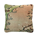 Vintage turkish hand knotted cushion cover , 45 x 45 cm