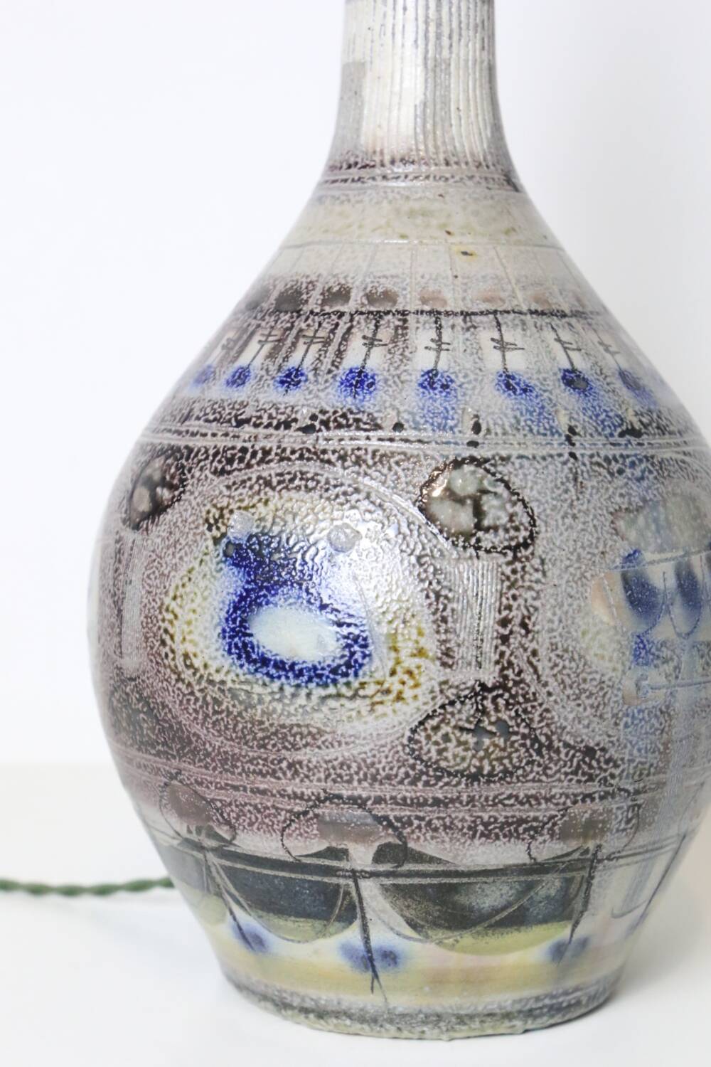 Lucas Antoine ceramic lamp base for Keraluc