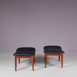 Finn juhl ottoman for france & son, denmark 1950