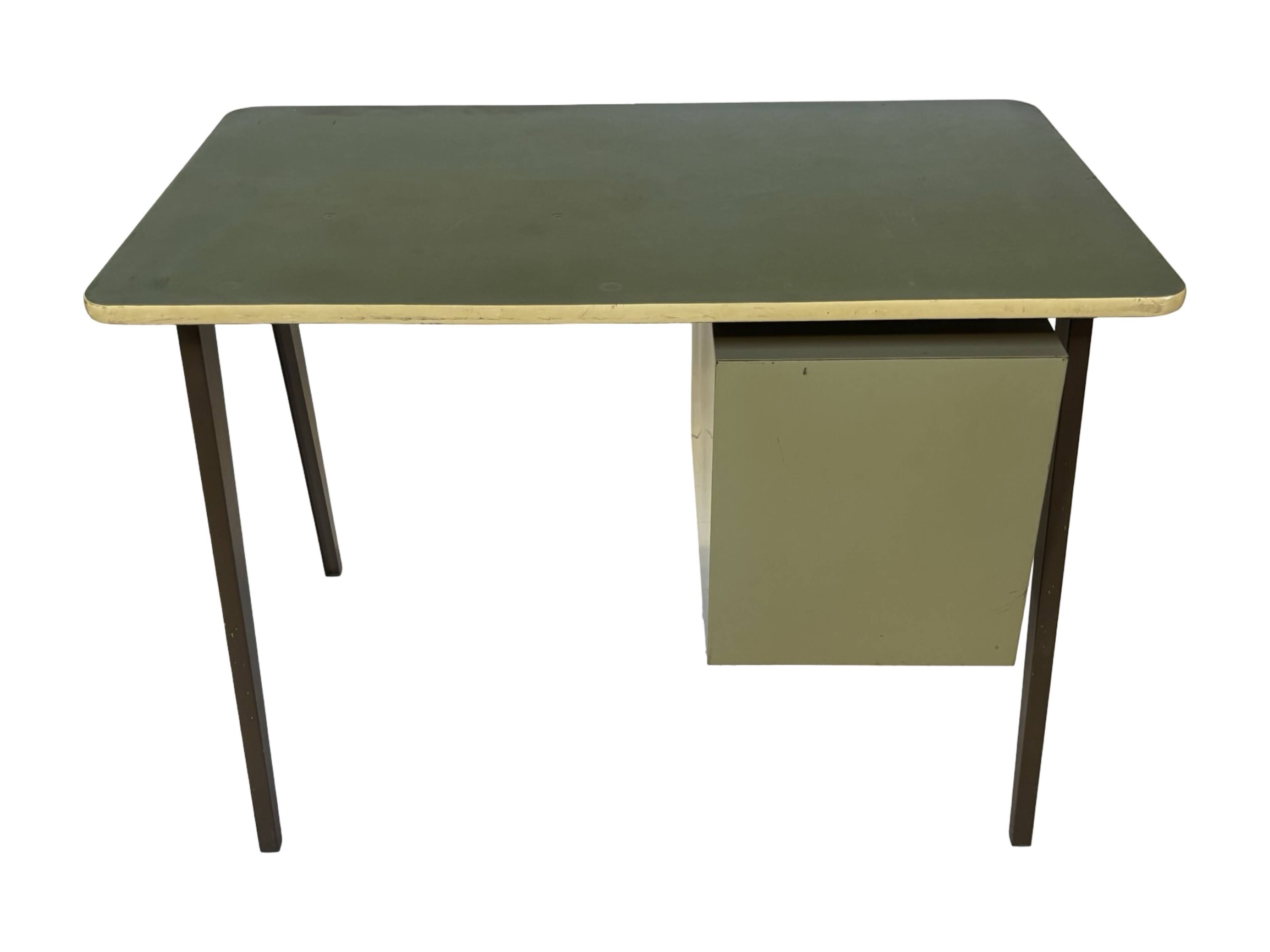 Vintage industrial Drentea Roomsteel desk 1960s metal design