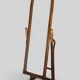 Vintage rattan full-length mirror, 1960s-70s.