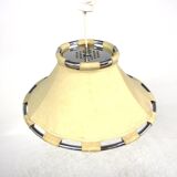 Scandinavian leather pendant light "Anna", Ateljé Lyktan, Sweden, 1970