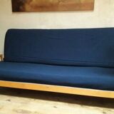 Scandinavian 3-seater convertible sofa bed, click-clack bench