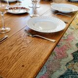 Solid oak farmhouse table