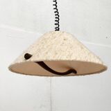 Wood and wool suspension from the mid-century, 1960s.