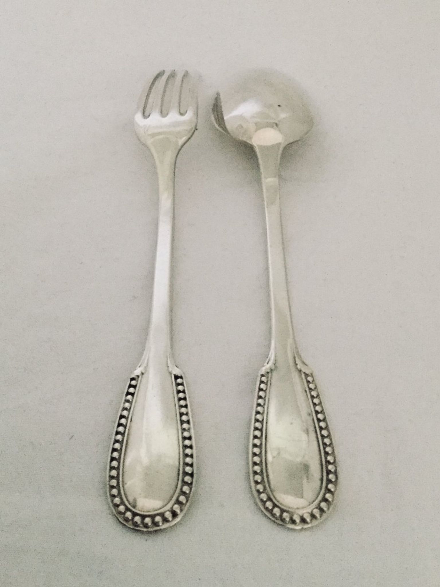 Couverts d’enfants en argent christofle