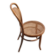 Paire de chaises en cannage et bois courbé par Mundus