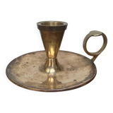 Brass cellar rat candle holder