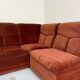 Old modular sofa in vintage velvet fabric, 5 elements, 70s