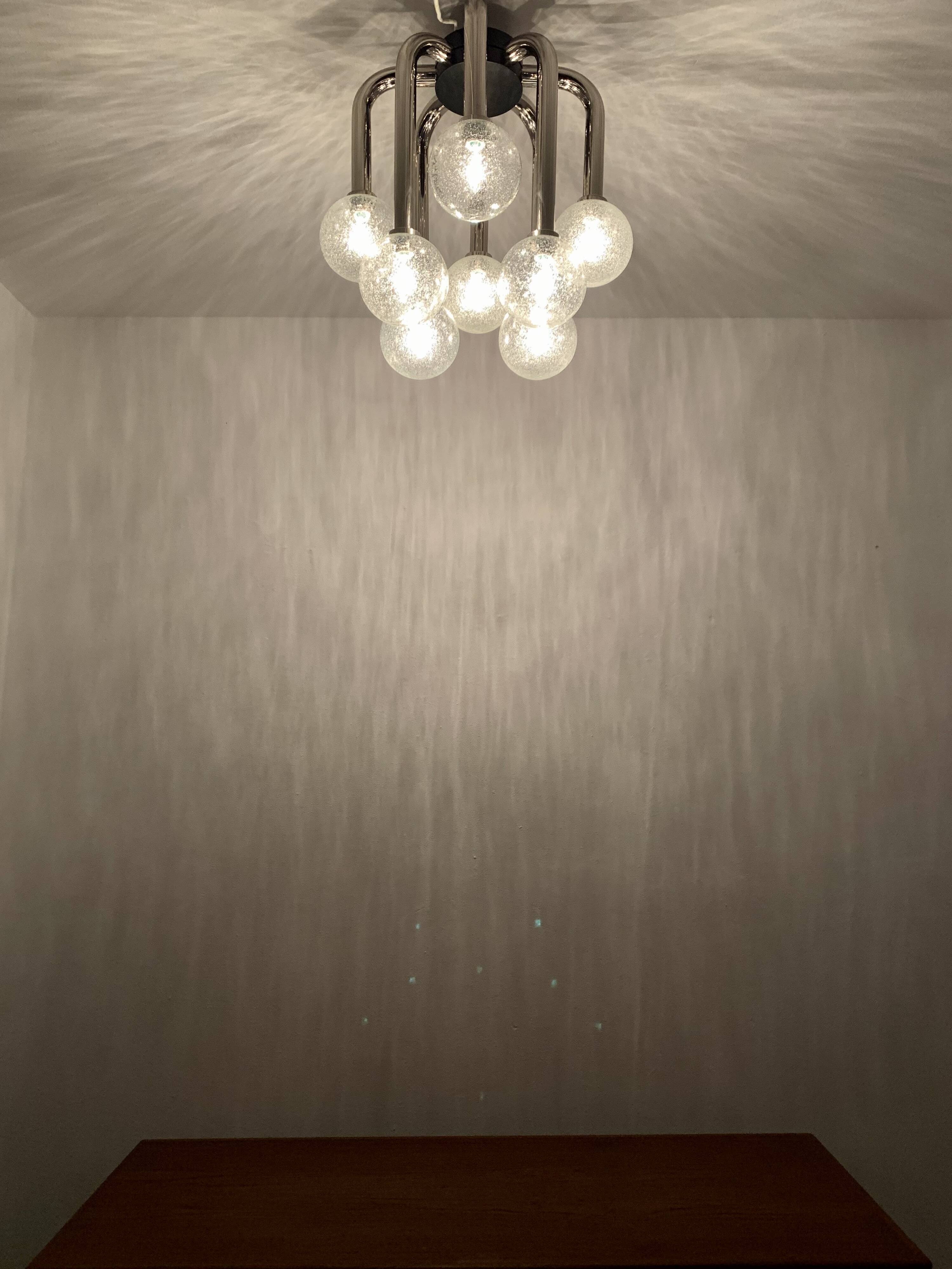 Lustre encastré Space Age par Temde