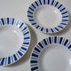 3 hollow plates faience Badonviller