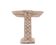 Moroccan candle holder in beige stone, 1970s